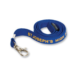 10mm tubular polyester lanyard
