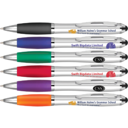 promotional curvy stylus pens silver 15004bff 7be9 4d15 9a7d 0be752e0904d